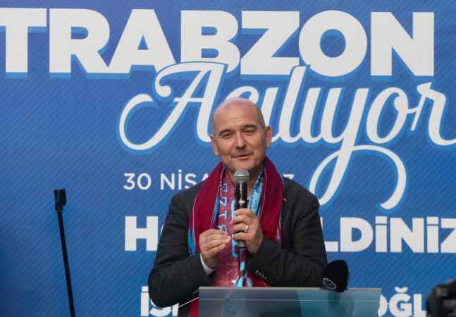 Bakan Süleyman Soylu, İstanbul'da Trabzon Evi'nin açılışında konuştu: